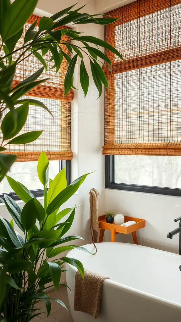 10 Earthy Bathroom Curtain Ideas for a Soft Natural Touch