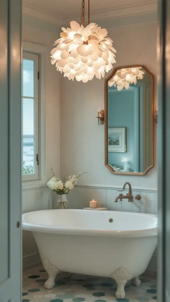 12 Earthy Bathroom Chandelier Ideas for an Elegant Glow